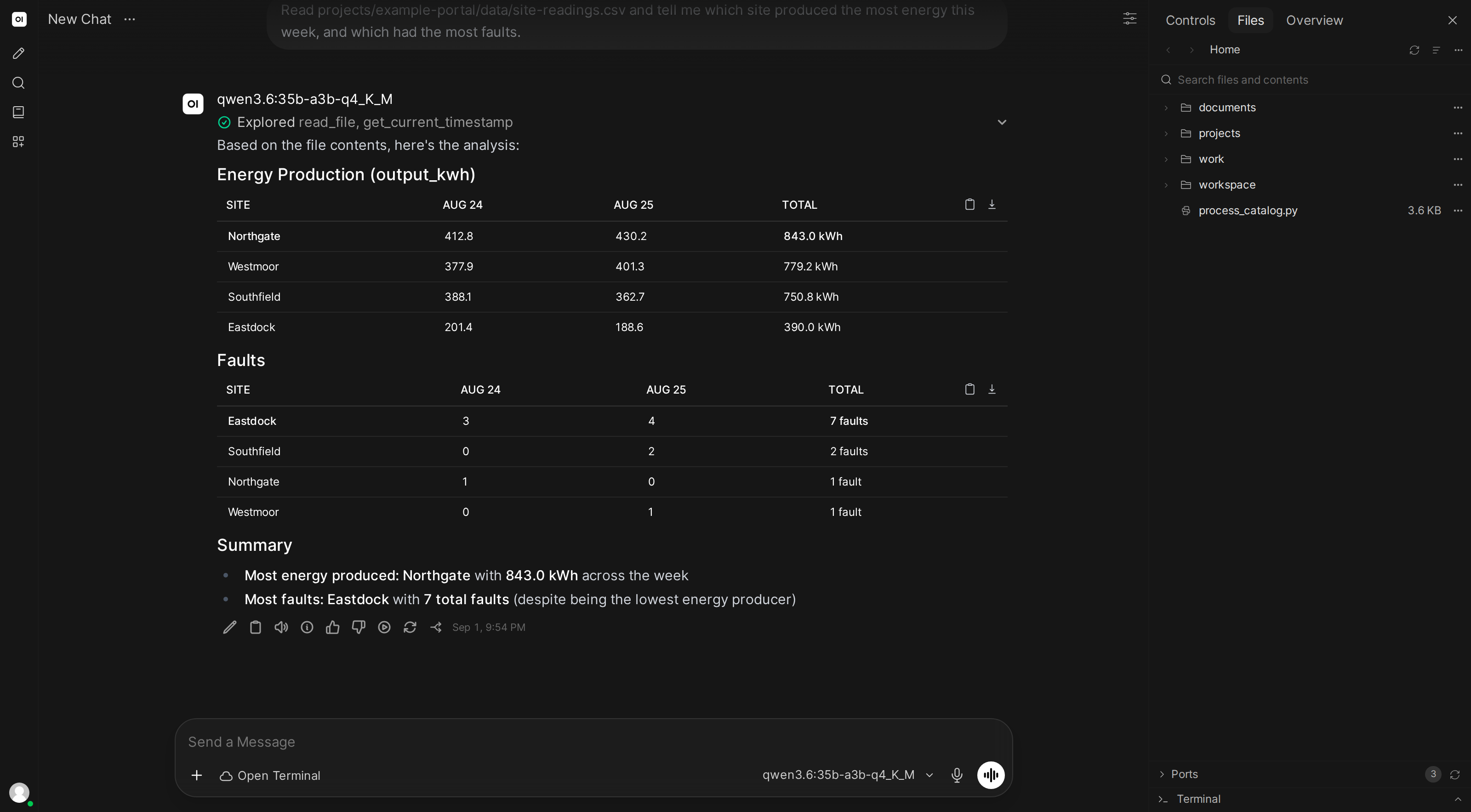 AI interacting with data using skills and structured workflows
