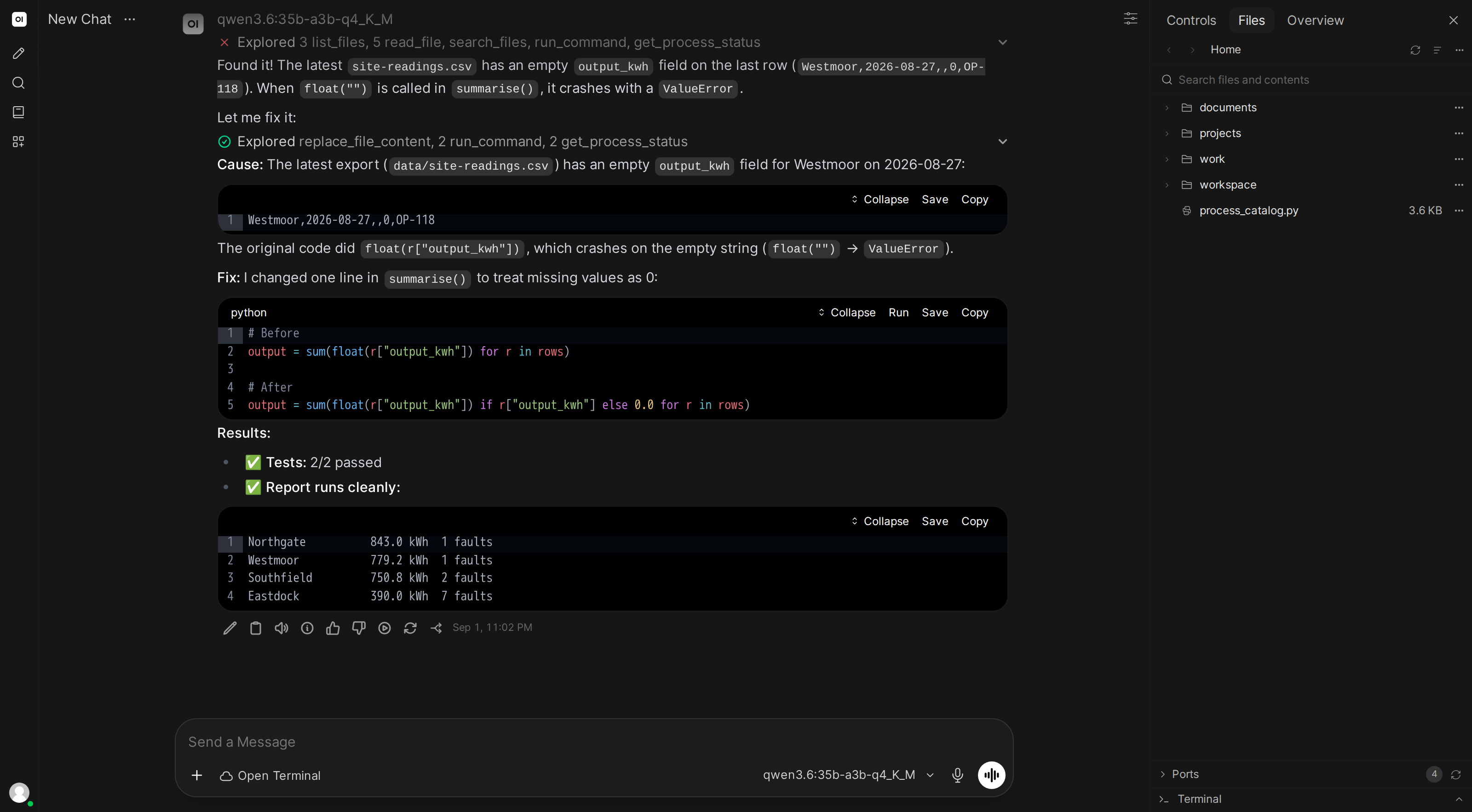 AI debugging and fixing code errors automatically