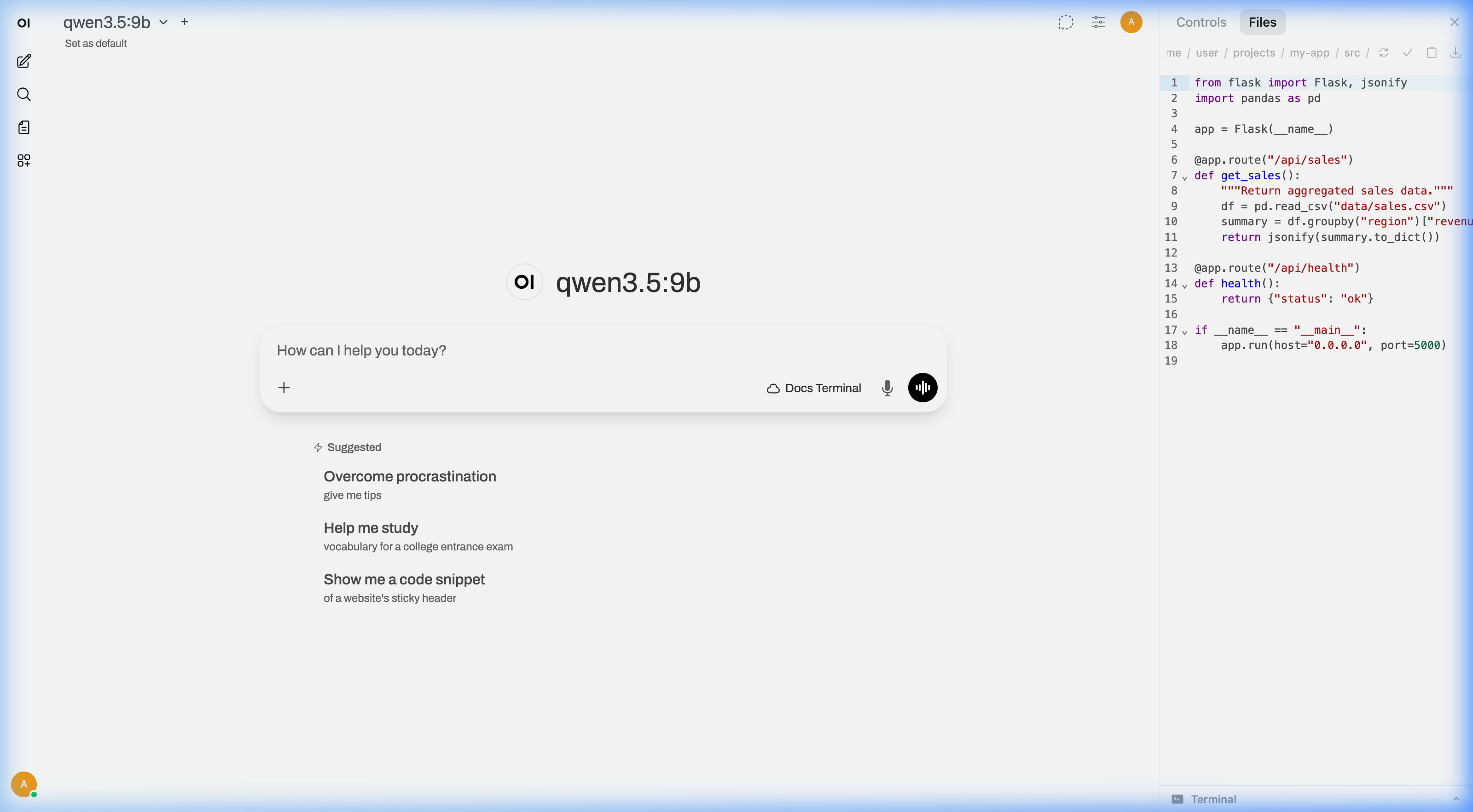 Python code with syntax highlighting and line numbers