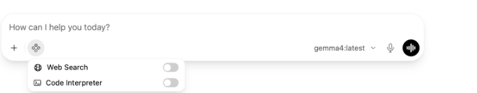 Web Search UI Toggle